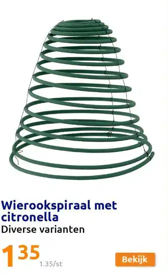 Action Wierookspiraal met citronella aanbieding