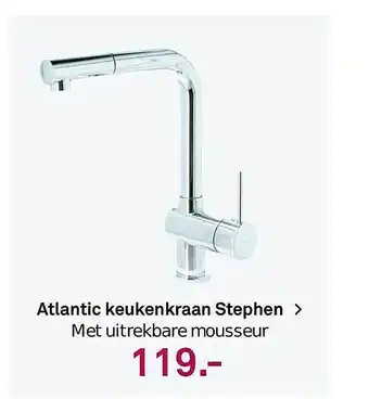 Karwei Atlantic Keukenkraan Stephen > Met Uitrekbare Mousseur aanbieding