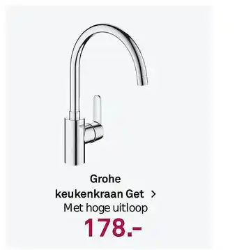 Karwei Grohe Keukenkraan Get > Met Hoge Uitloop aanbieding