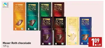 ALDI Moser Roth chocolade 125 g aanbieding