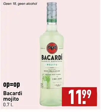 ALDI Bacardi mojito 0.7 L aanbieding