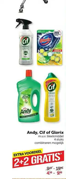 Coop Andy, cif of glorix aanbieding