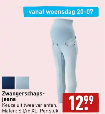 ALDI Zwangerschaps-jeans per stuk aanbieding