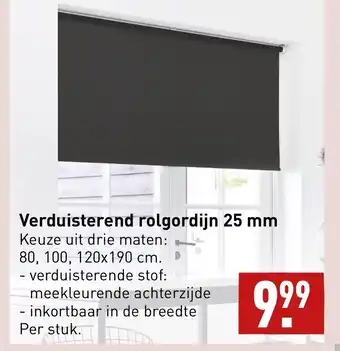 ALDI Verduisterend rolgordijn 25 mm per stuk aanbieding