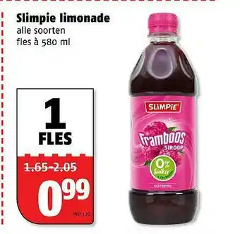 Poiesz Slimpie limonade 580 ml aanbieding