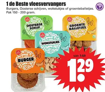 Dirk 1 de beste vleesvervangers : burgers, oosterse schijven, wokstukjes of groenteballetjes aanbieding