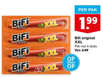 Hoogvliet Bifi original XXL aanbieding