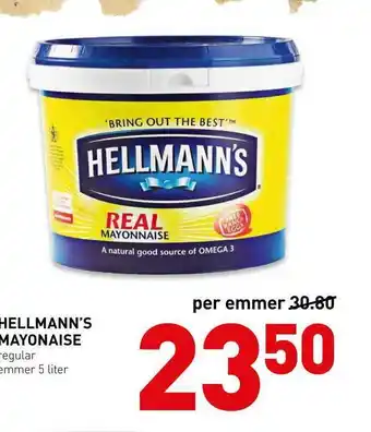 De Kweker Hellmann's mayonaise regular aanbieding