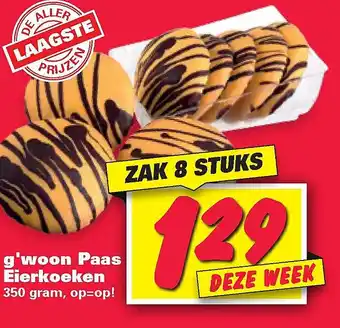 Nettorama g'woon Paas Eierkoeken 350 gram aanbieding