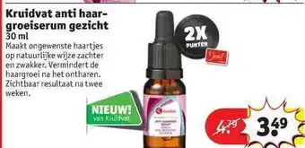 Kruidvat Kruidvat anti haargroeiserum gezicht aanbieding