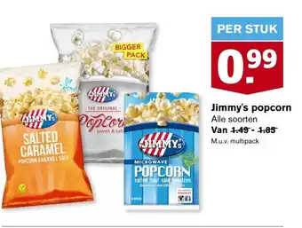 Hoogvliet Jimmy's popcorn aanbieding