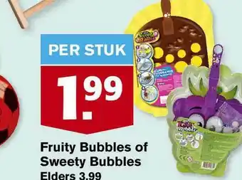 Hoogvliet Fruity bubbles of sweety bubbles aanbieding