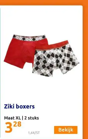 Action Ziki Boxers aanbieding