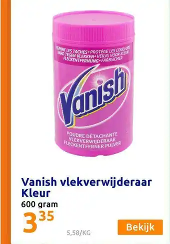 Action Vanish Vlekverwijderaar Kleur aanbieding