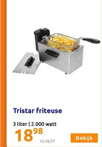 Action Tristar Friteuse 3 Liter aanbieding