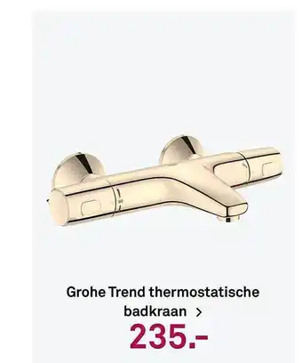 Karwei Grohe Trend Thermostatische Badkraan aanbieding