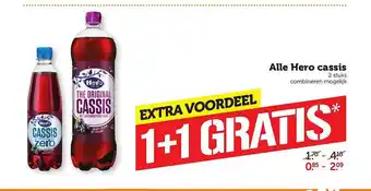 Coop Alle Hero Cassis aanbieding