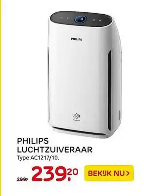 Praxis Philips Luchtzuiveraar aanbieding