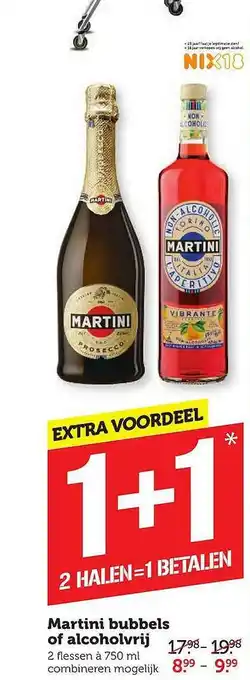 Coop Martini Bubbels Of Alcoholvrij aanbieding