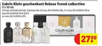 Kruidvat Calvin Klein Geschenkset Deluxe Travel Collection aanbieding