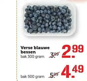 Coop Verse Blauwe Bessen aanbieding