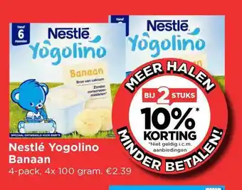 Vomar Voordeelmarkt Nestlé Yogolino Banaan Bij 2 Stuks 10% Korting aanbieding