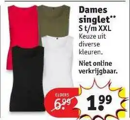 Kruidvat Dames Singlet aanbieding