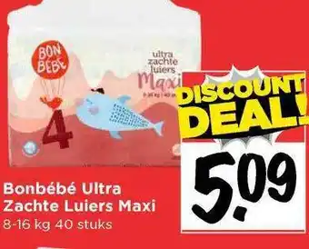 Vomar Voordeelmarkt Bonbébé Ultra Zachte Luiers Maxi aanbieding