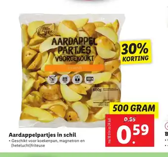 Lidl Aardappelpartjes in schil 500 gram aanbieding