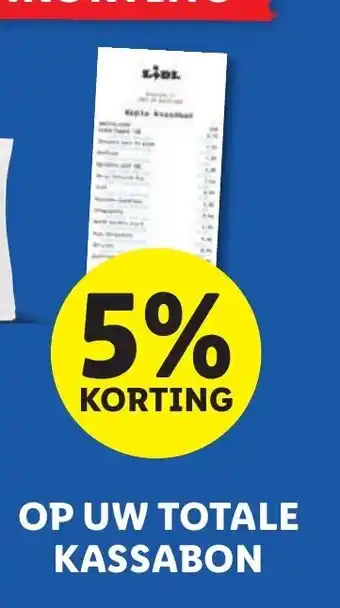 Lidl Op Uw totale kassabon aanbieding