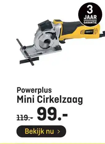 Hubo Powerplus Mini Cirkelzaag aanbieding