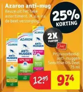 Kruidvat Azaron Anti-Mug 25% Korting aanbieding