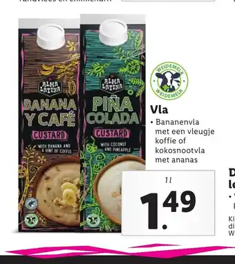 Lidl Vla 1L aanbieding