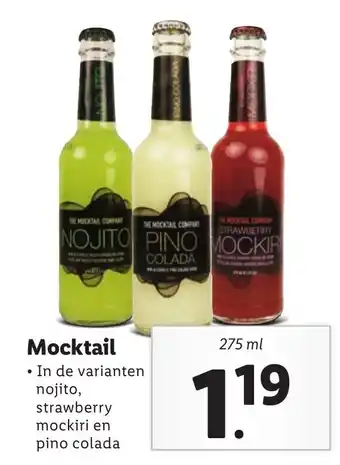 Lidl Mocktail 275 ml aanbieding