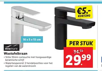 Lidl Miomare Wastafelkraan per stuk aanbieding