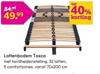 Leen Bakker Lattenbodem Tosca Tot 40% Korting aanbieding