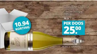 Mitra Domaine Duffour Côtes de Gascogne 75cl aanbieding