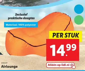 Lidl Crivit Airlounge per stuk aanbieding