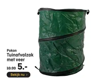 Hubo Pokon Tuinafvalzak Met Veer aanbieding