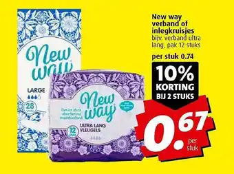 Boni New Way Verband Of Inlegkruisjes 10% Korting Bij 2 Stuks aanbieding