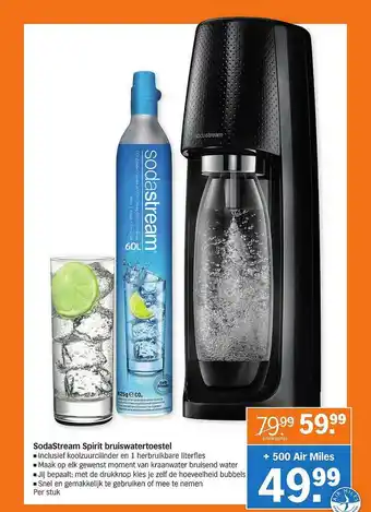 Albert Heijn SodaStream Spirit Bruiswatertoestel aanbieding