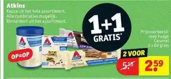 Kruidvat Atkins 1+1 Gratis aanbieding