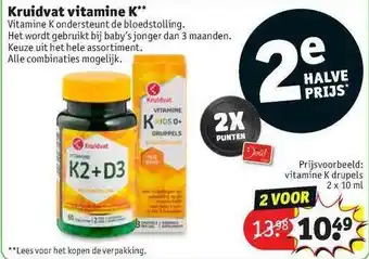 Kruidvat Kruidvat Vitamine K aanbieding