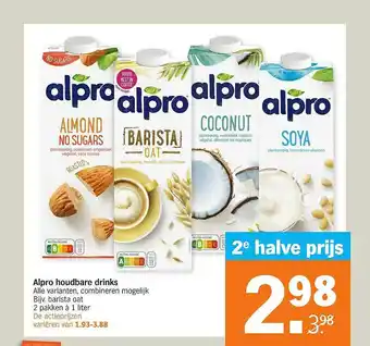 Albert Heijn Alpro Houdbare Drinks aanbieding