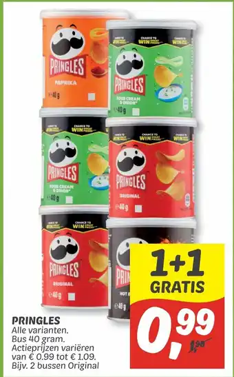 Dekamarkt Pringles 40 gram aanbieding