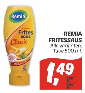 Dekamarkt Remia fritessaus 500 ml aanbieding