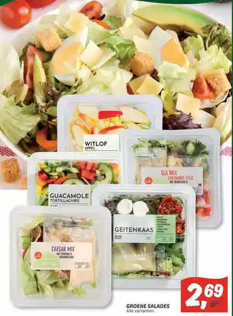 Dekamarkt Groene salades aanbieding