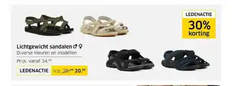 ANWB Lichtgewicht sandalen 30% Korting aanbieding