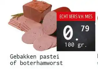 Naanhof Gebakken pastei of boterhamworst 100 gr aanbieding