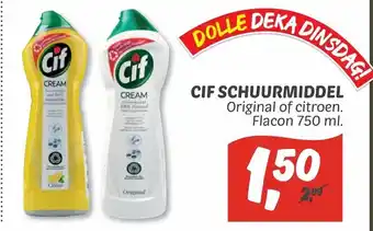 Dekamarkt Cif schuurmiddel 750 ml aanbieding